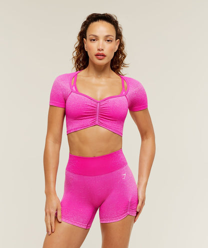 Blush Seamless Short Sleeve Top - US 7170