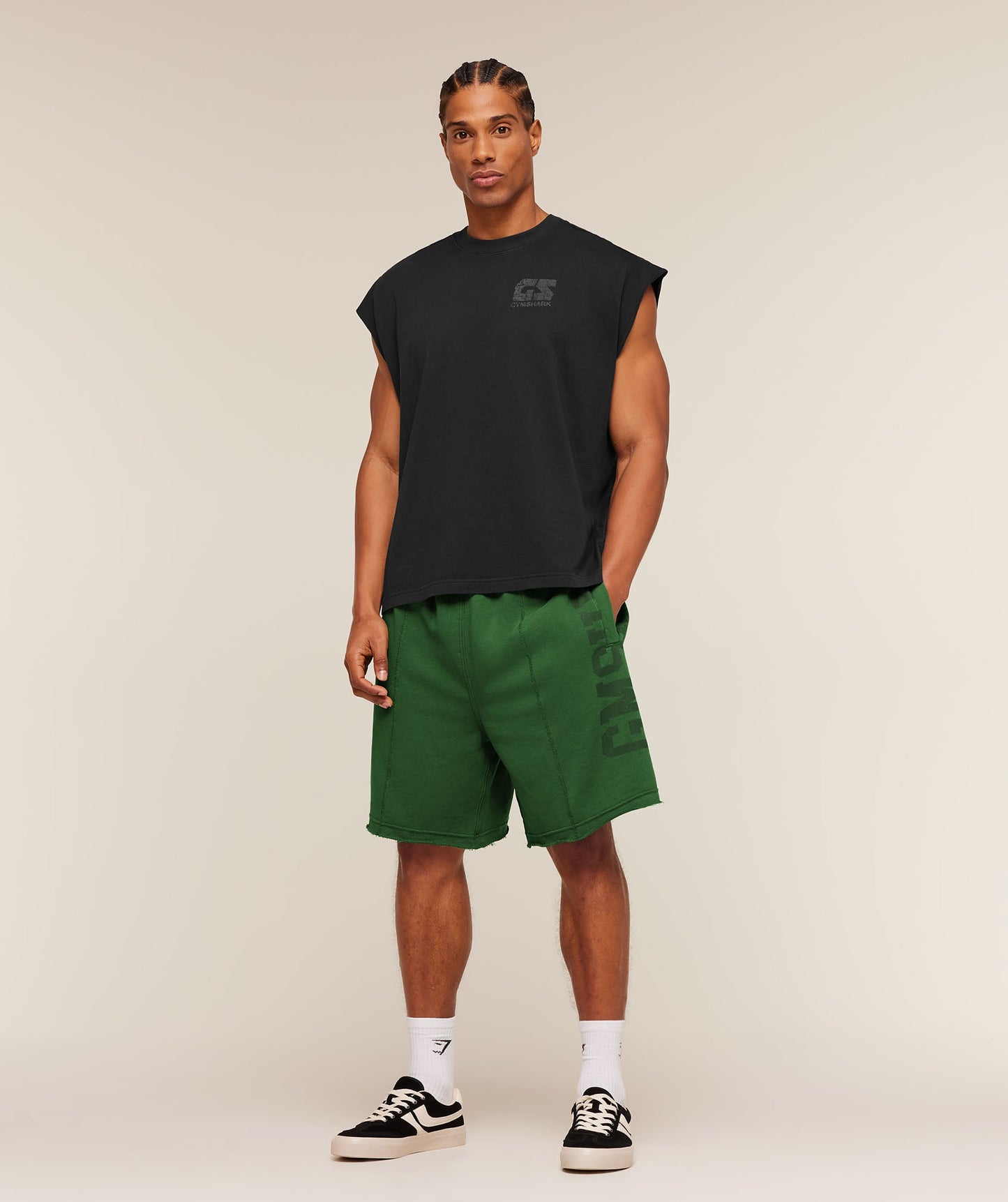 Accent Graphic Sweat Shorts - US 8214