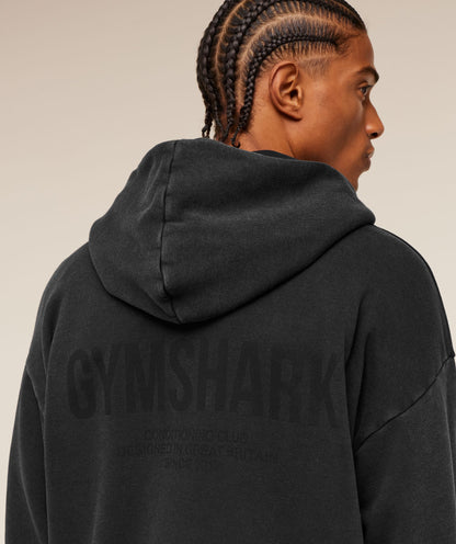 Conditioning Club Washed Zip Through Hoodie - US 2883