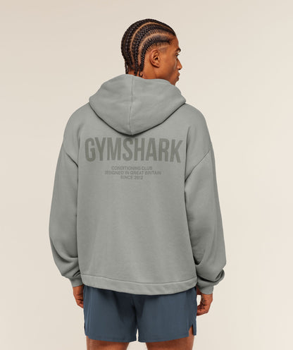 Conditioning Club Washed Zip Through Hoodie - US 2883