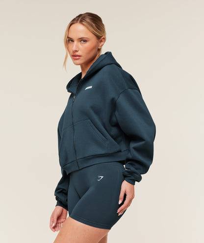 Cosy Luxe Zip Through Hoodie - US 8449