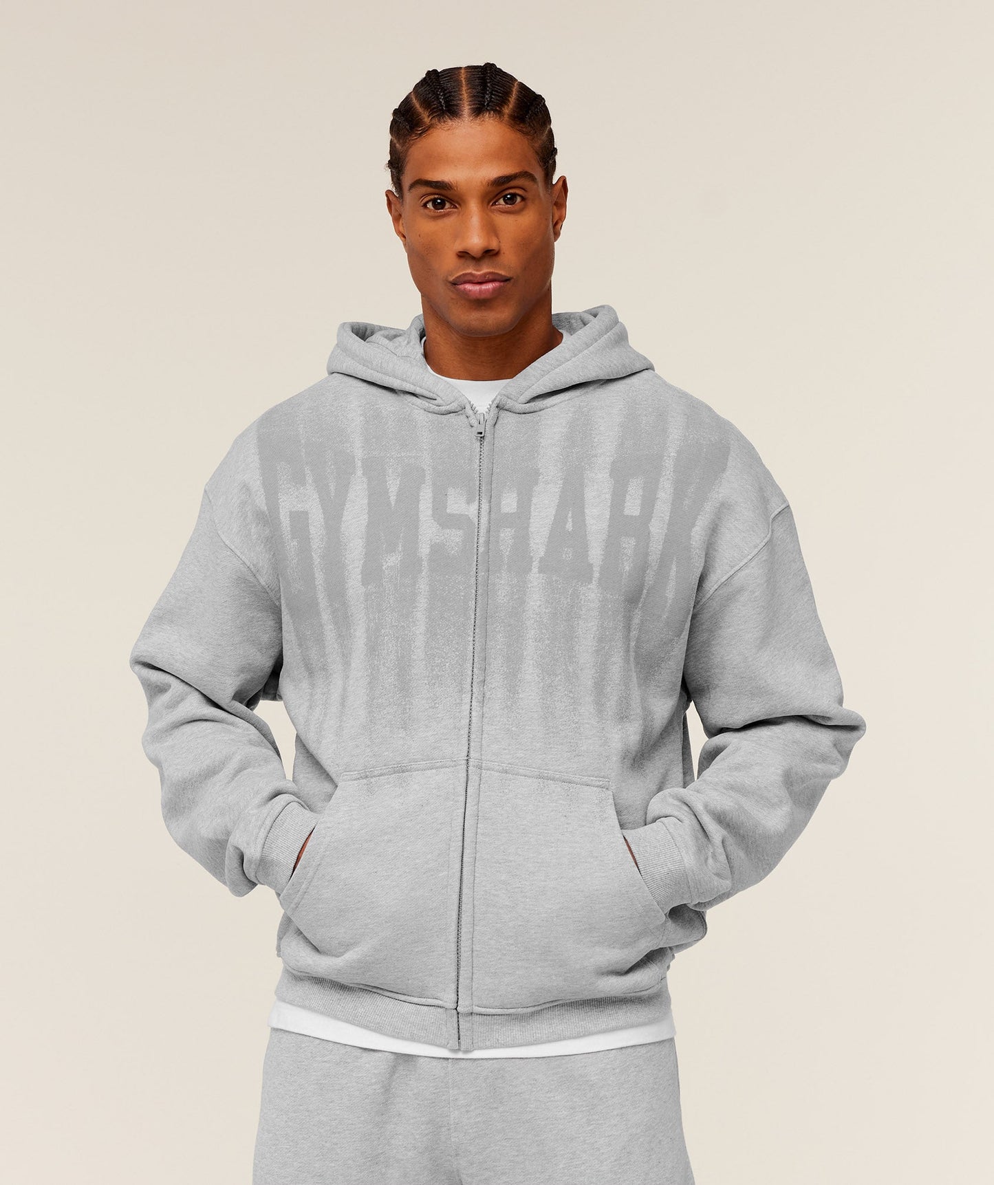 Fade Graphic Zip Through Hoodie - US 7942