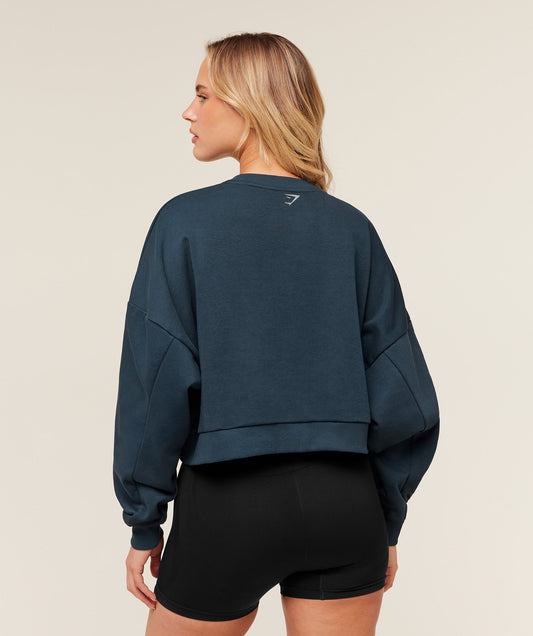 Worn Crest Graphic Sweatshirt - US 0478