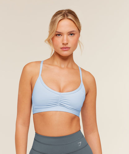 Ruched Strappy Sports Bra - US 8118