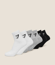 White/Light Grey Core Marl/Black