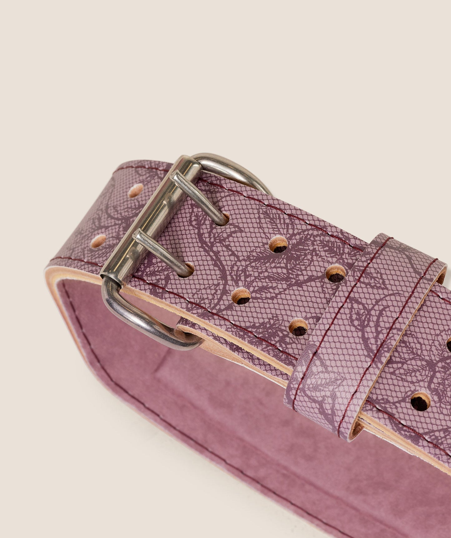 Lace Graphic Tapered Lifting Belt - US 7726