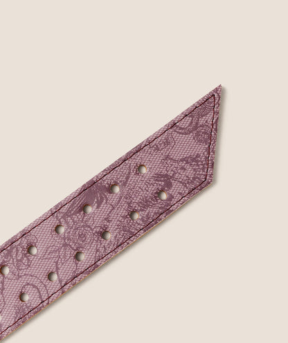 Lace Graphic Tapered Lifting Belt - US 7726